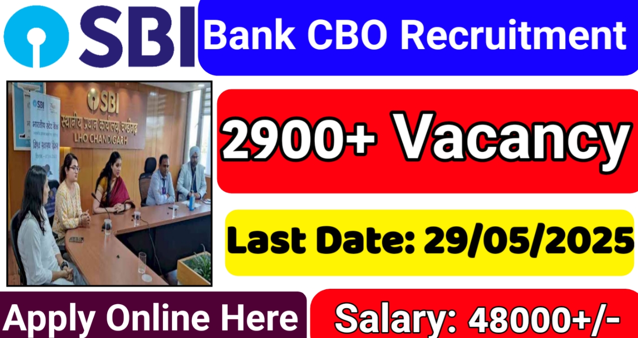 SBI CBO Recruitment 2025 Notification Out, 2900+ Vacancies