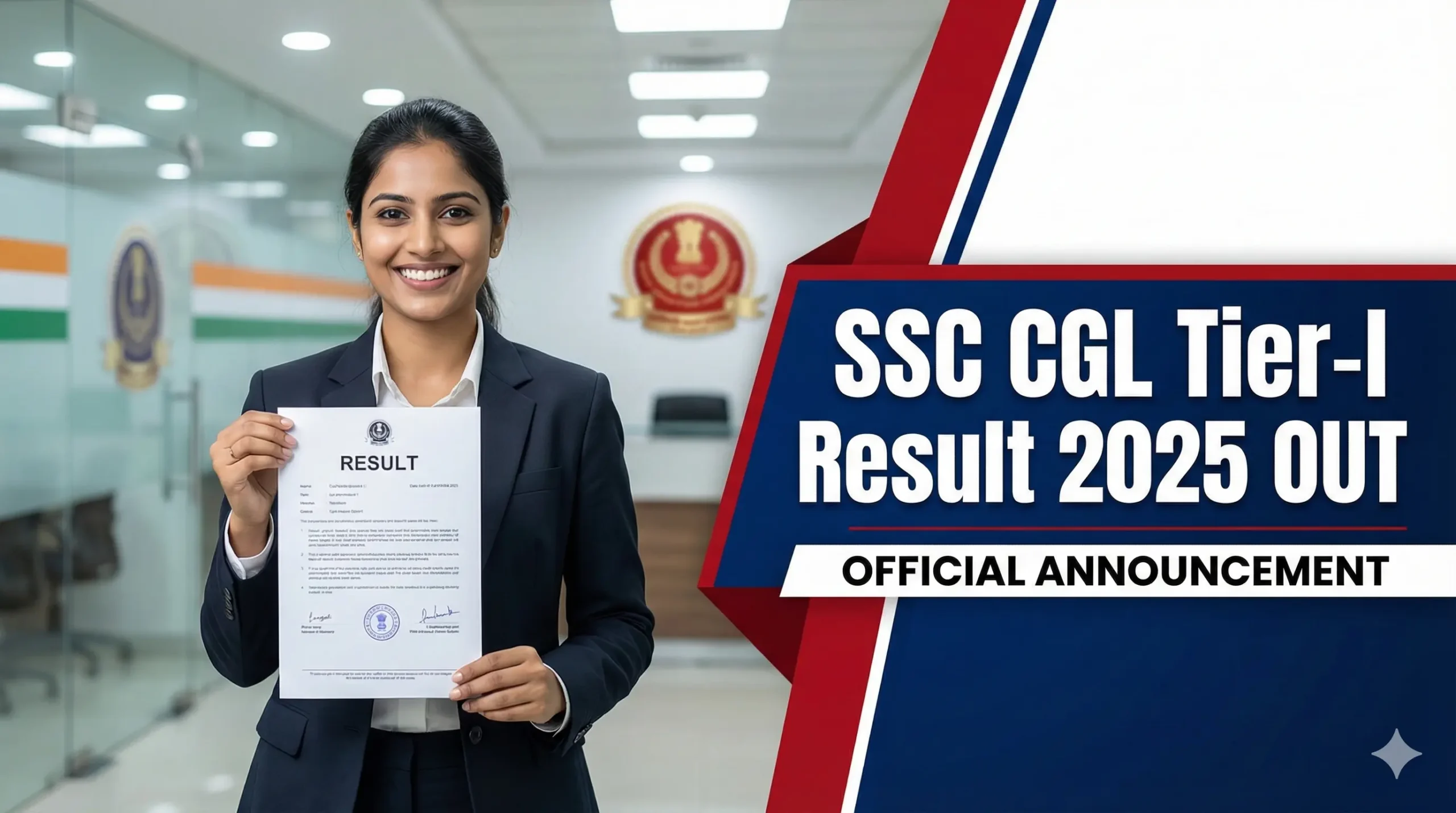 SSC CGL Tier-I Result 2025 OUT – Check Result PDF Now