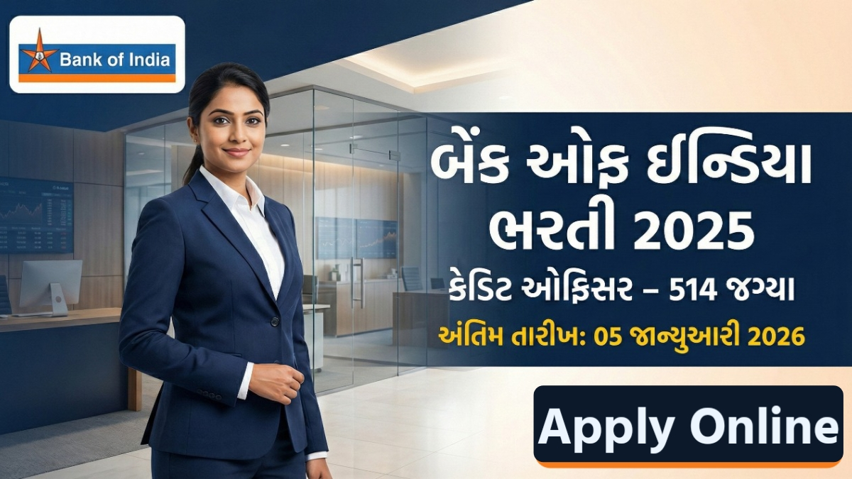 Bank of India Credit Officer Recruitment 2025 Notification – Apply Online for 514 Vacancies