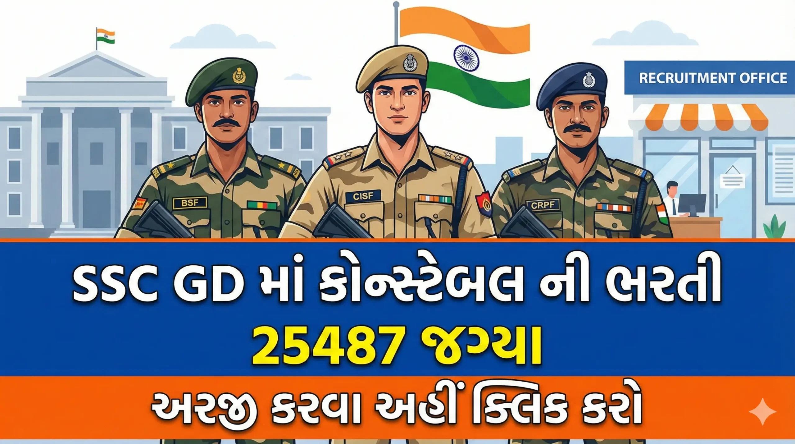 SSC GD Constable Recruitment 2026 – Apply Online for 25,487 Posts, Eligibility, Fee, Last Date