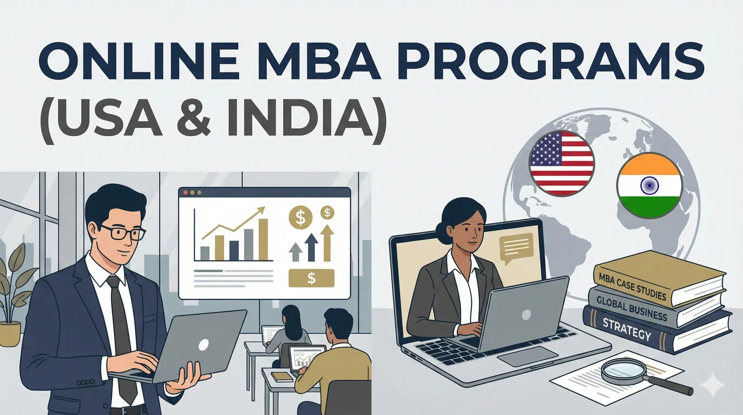 Best Online MBA Programs in USA & India (2026 Guide for Working Professionals & Students)