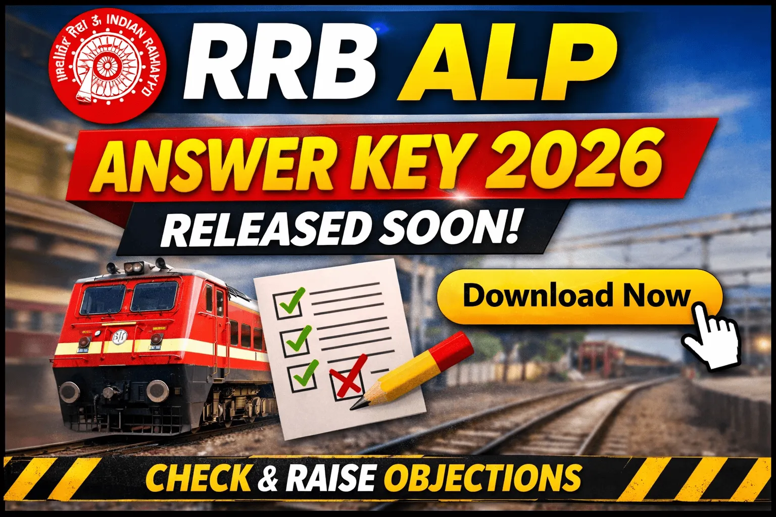 RRB ALP Answer Key 2026 Released Soon Check Official Download Link & Raise Objection