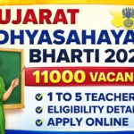 Gujarat Vidhyasahayak Bharti 2026 11000 vacancy primary teacher recruitment apply online