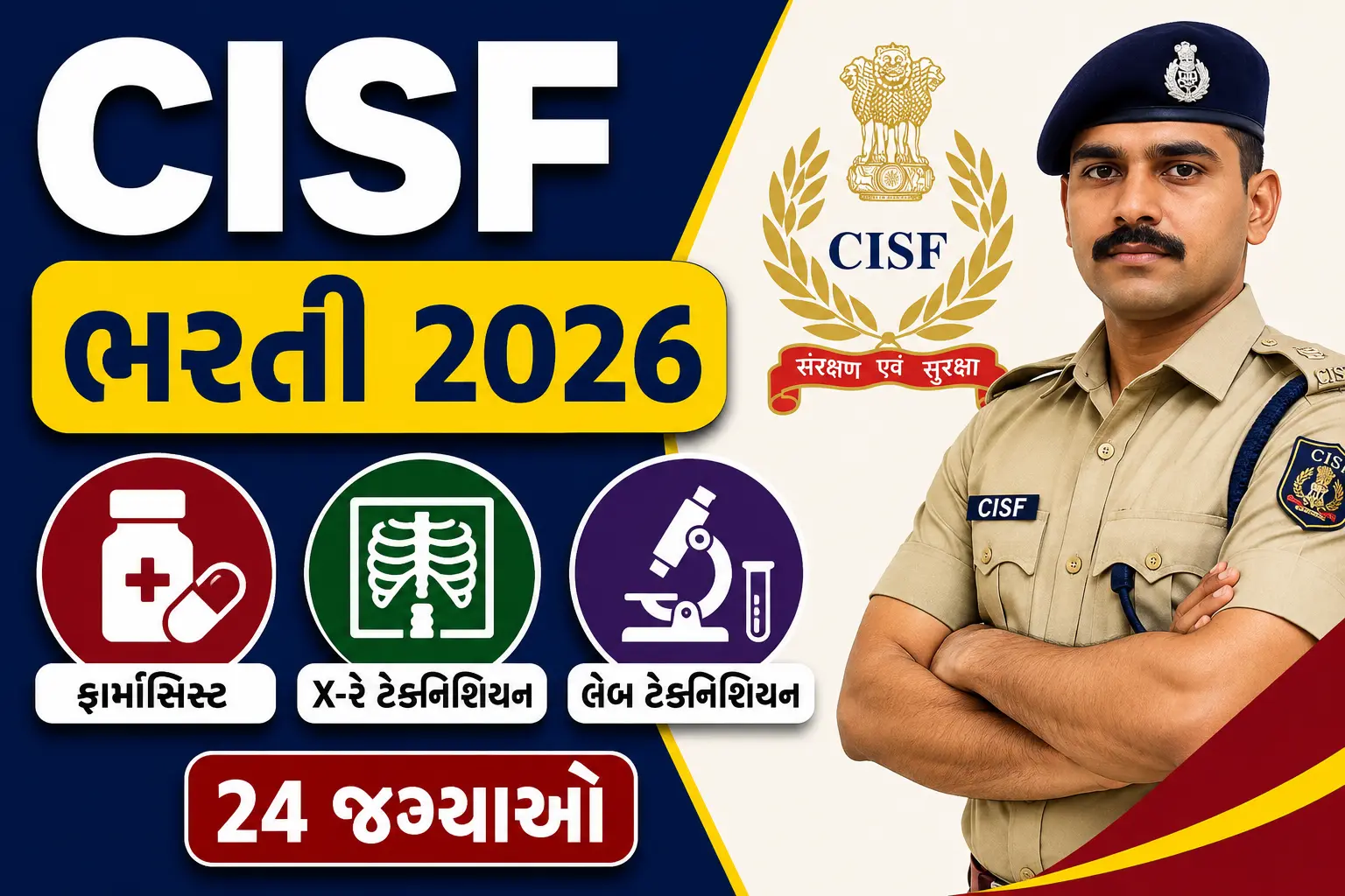 CISF Para Medical Staff Recruitment 2026 Apply Online for 24 ASI Posts, Salary Up to ₹92,300