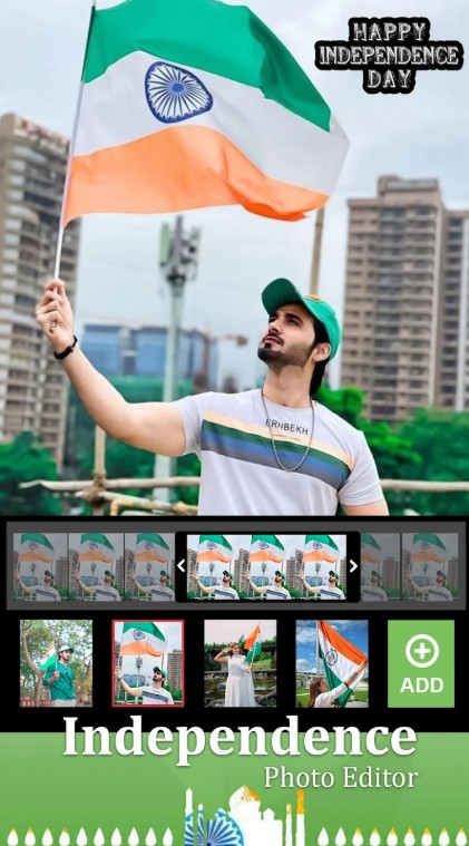 Independence Day Photo Editor patriotic photo editing example